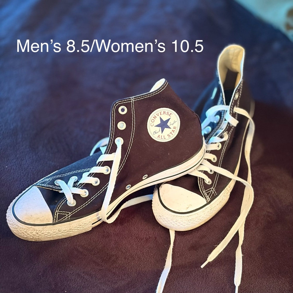 Converse Black and White High-Tops